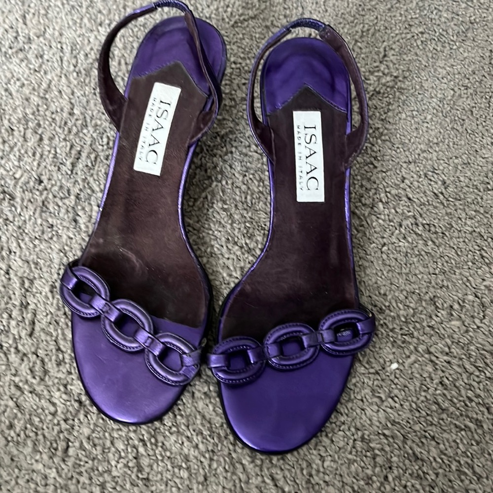 Bright purple dress shoe worn once.  Made in Italy